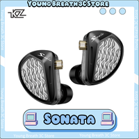 New KZ Sonata Wired In-Ear Earphones HiFi Bass Monitor Earbuds 28 Balanced Armature Earphone Custom Music Earphones Gifts