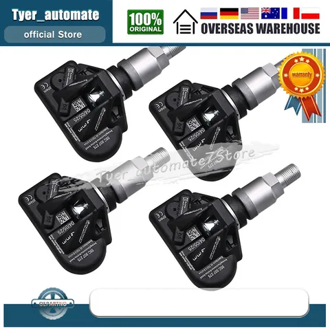 4 шт. датчик давления в шинах 95C907275 433 МГц TPMS для Audi Q5 Q6 e-tron Porsche Taycan Skoda Superb Volkswagen Passat Volvo EX90