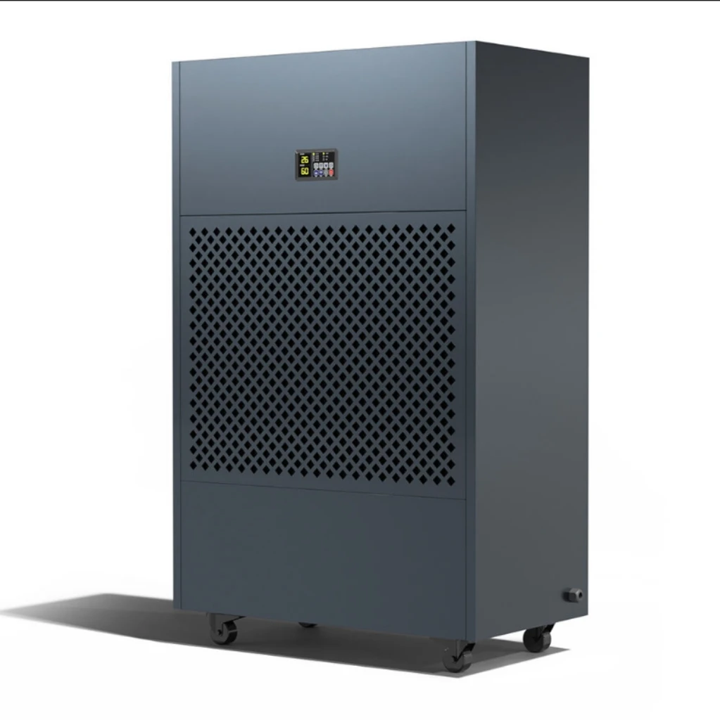 ！@960L/Day Heavy-Duty Industrial Dehumidifier Commercial Grade High-Capacity Moisture Removal with Auto-Defrost Dehumidifier