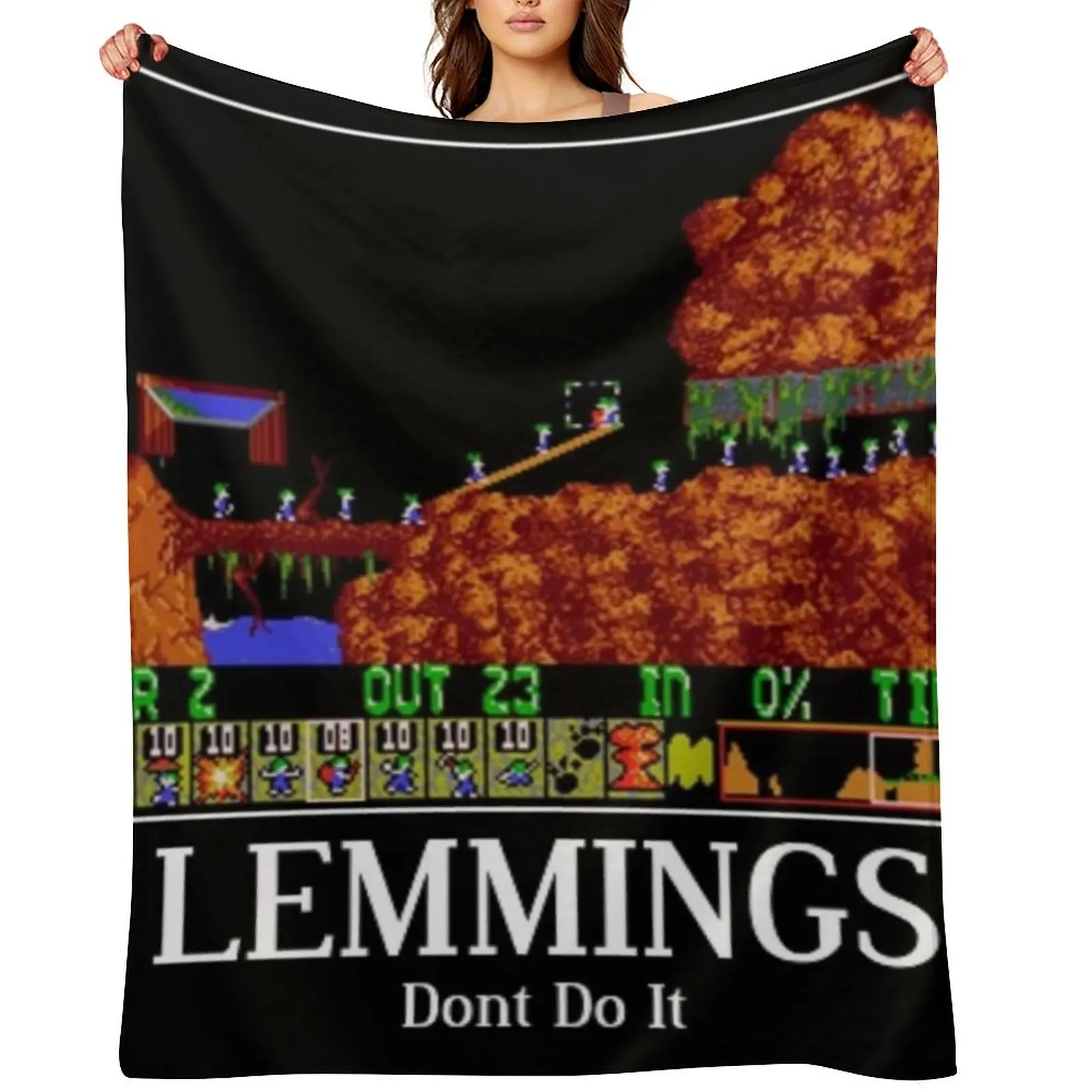 Last Lemming Loaded Throw Blanket for sofa halloween Blankets For Sofas Blankets For Baby Blankets
