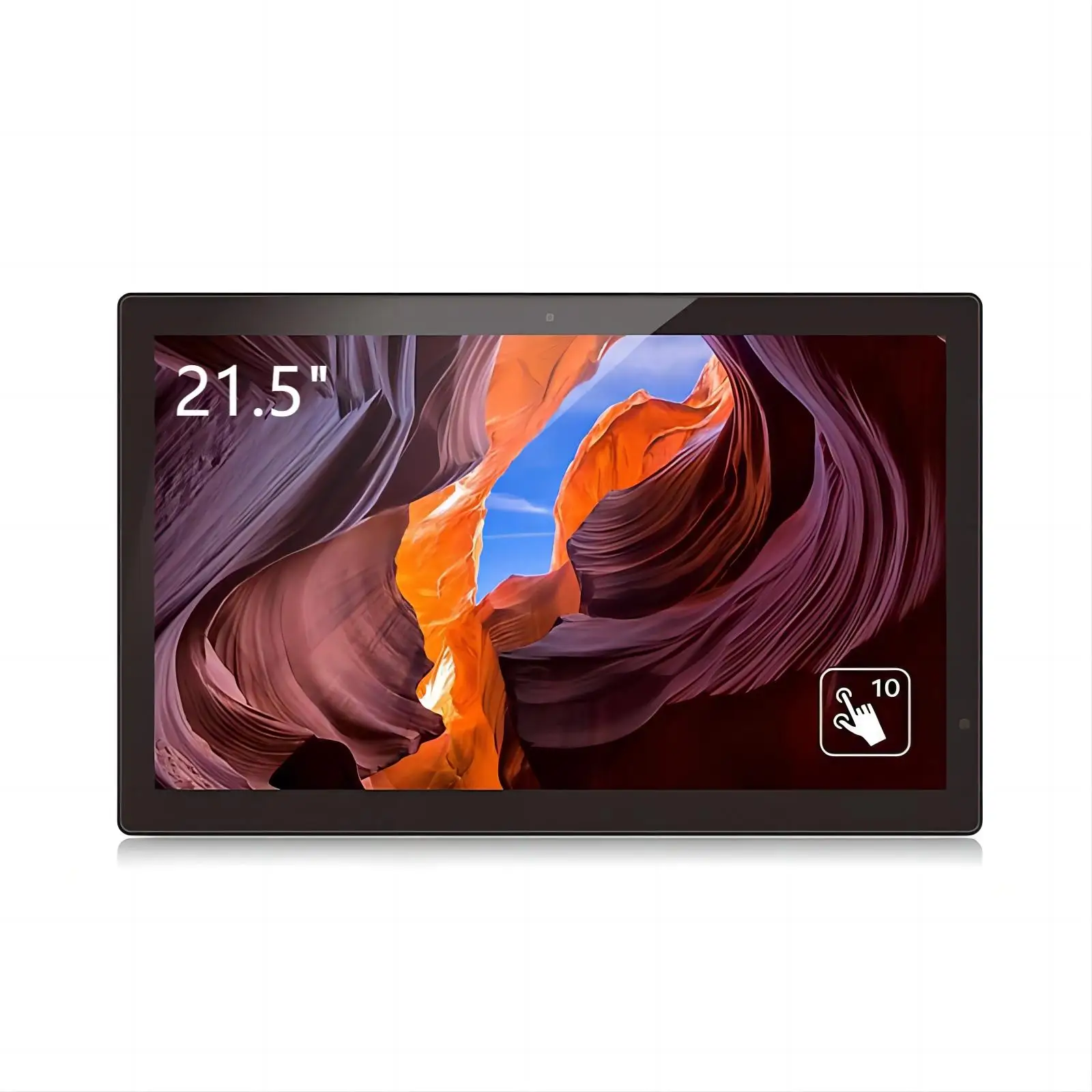 21.5 inch wall mount monitor 5MP Camera 1920*1080P capacitive touch screen VESA advertisement digital monitor