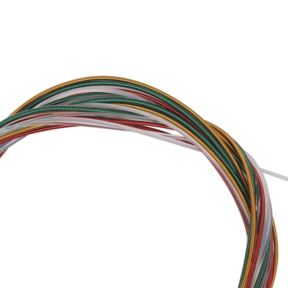 

6Pcs Guitar Strings Set Nylon Guitar Assorted Sizes 109Mm 89Mm 76Mm 102Mm 81Mm 71Mm Replacement for Broken Old