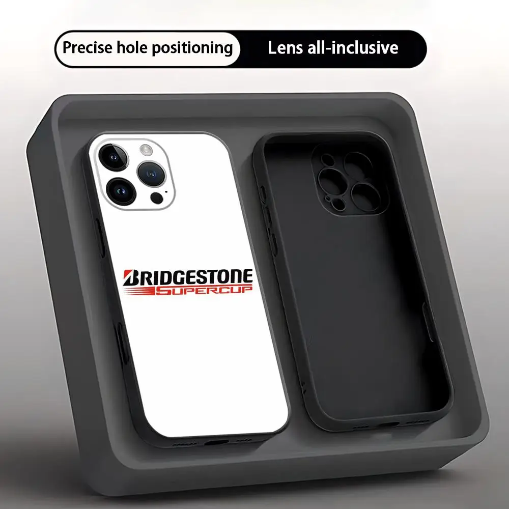 bridgestone Phone Case For iPhone 18 17 16 15 14 13 12 11 Plus Mini Pro Max Soft black Cover - view 2
