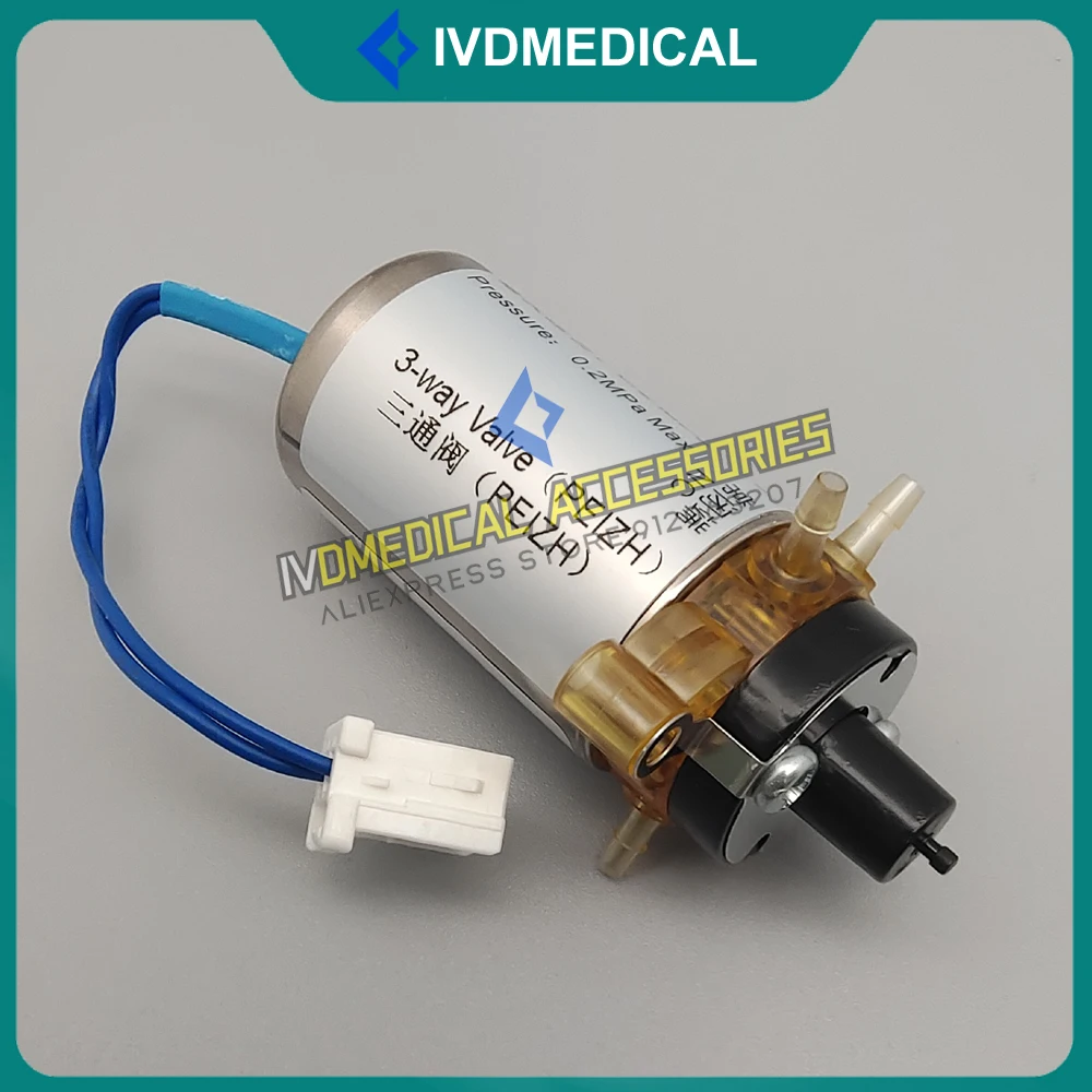 

Original New Mindray BC10 BC11 BC20 BC21 BC20S BC30S BC30VET BC10e BC30e 3 Way Solenoid Valve Three Way Valve