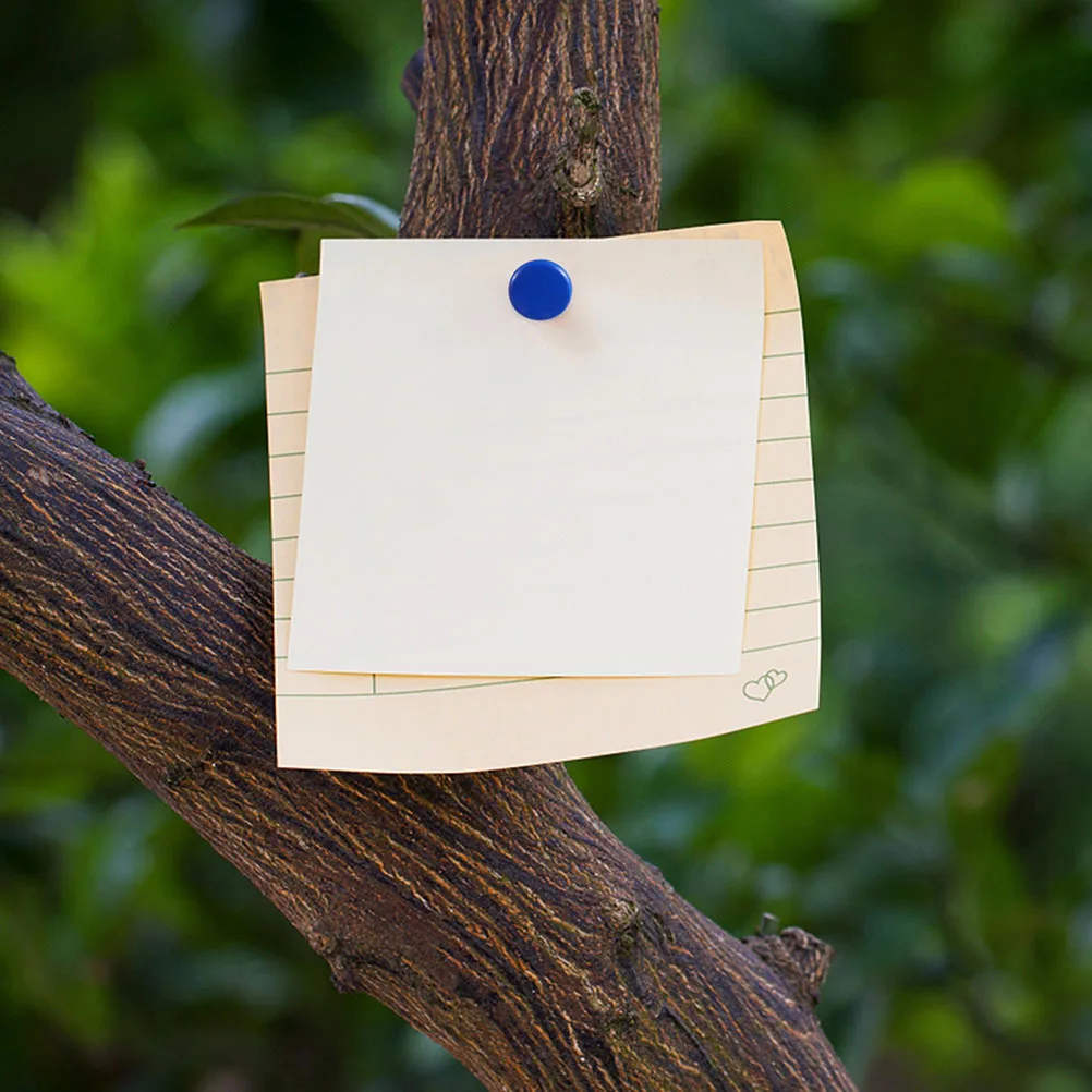 200 قطعة من دبابيس الدفع البلاستيكية الملونة ذات الرأس المستدير دبابيس عملية لتزيين المكتب والمنزل والمدرسة #4