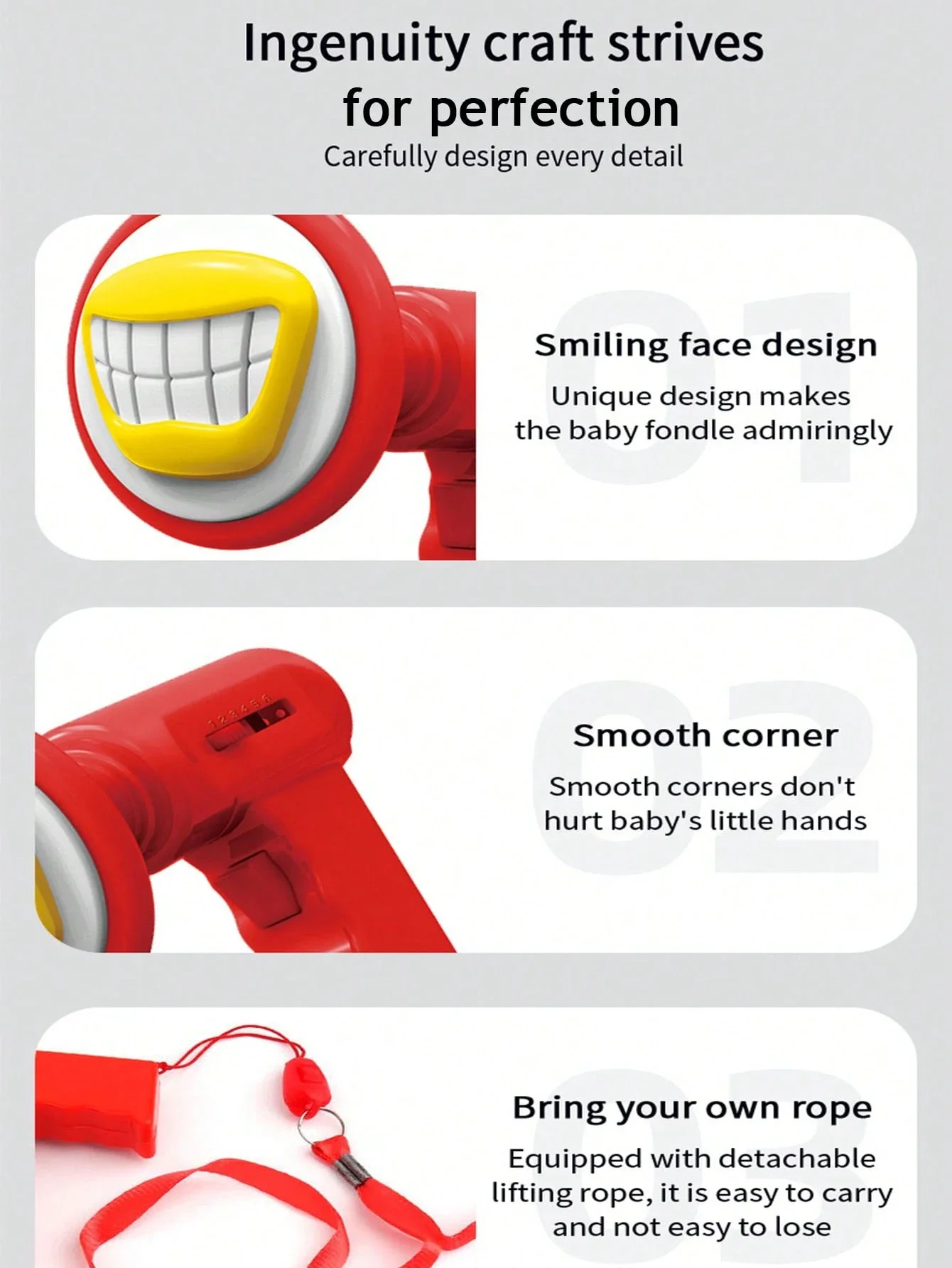 เด็กเปลี่ยนเสียงลําโพงของเล่นไฟฟ้า Megaphone Roleplay Prank Props เด็กอิเล็กทรอนิกส์ของขวัญ Xmas Party คุณภาพสูง