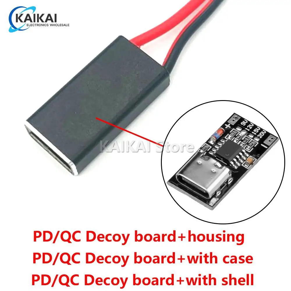 PD/QC Decoy Board Fast Charge USB Boost Module Type-c Power Supply Change Module PD3.0/2.0 PPS/QC4+ QC3.0/2.0 FCP AFC