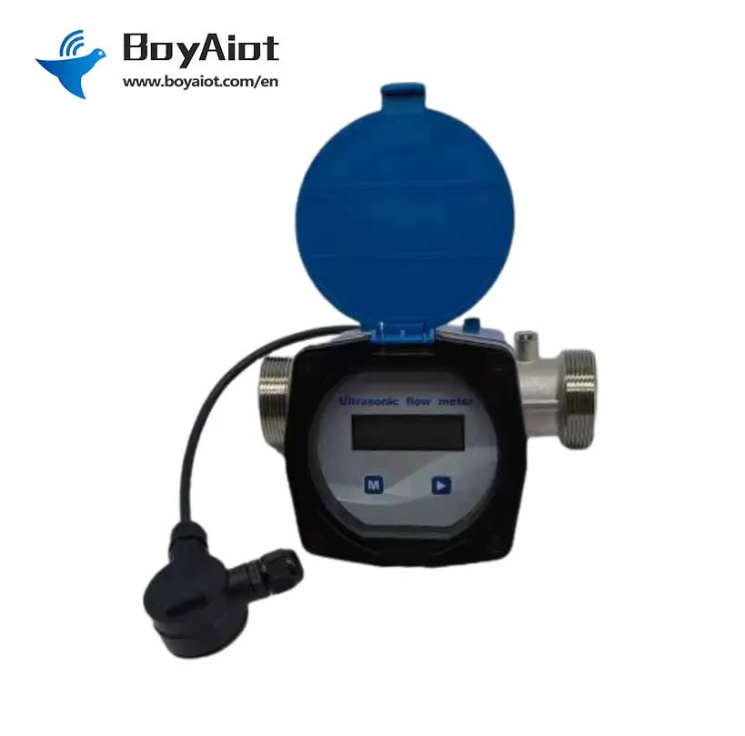BOY-WF01 Medidor de agua ultrasónico industrial de acero inoxidable de alta precisión diámetro pequeño DN15-DN40mm OEM personalizable