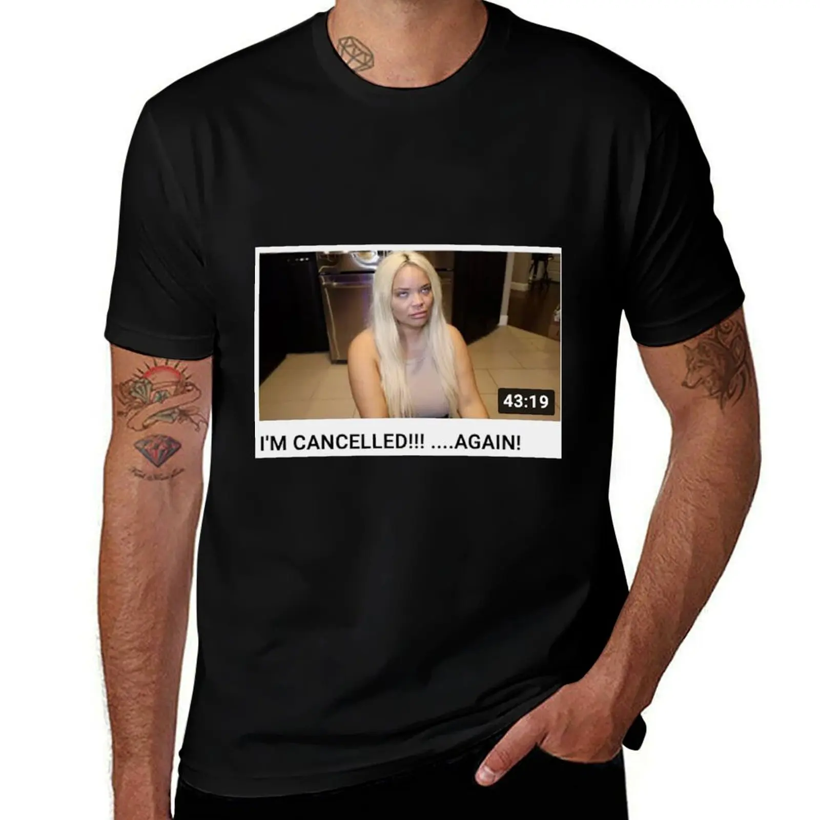 trisha paytas tapestry T-Shirt Simple Casual Short Sleeve Cotton T-Shirt