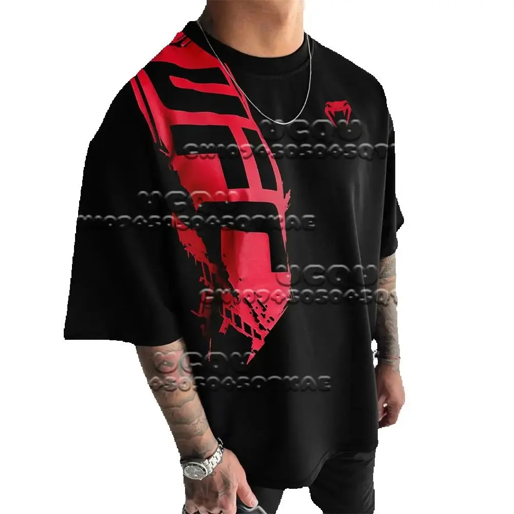 2025 nueva venta caliente UFC boxeo Pursuer camiseta para hombres y mujeres en verano Casual transpirable de gran tamaño de secado rápido Top Fans