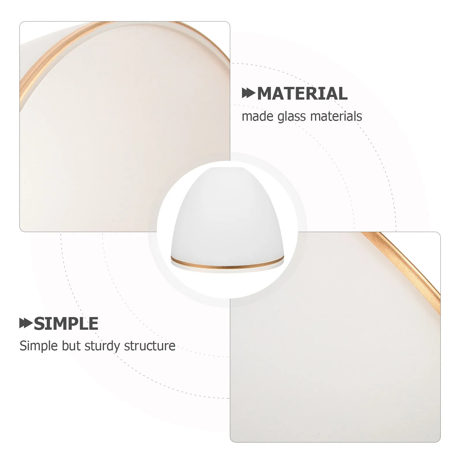 

Household Transparent Glass Lampshade Modern Pendant Lamp Glass Shade Replacement Light Cover for Ceiling Lamp