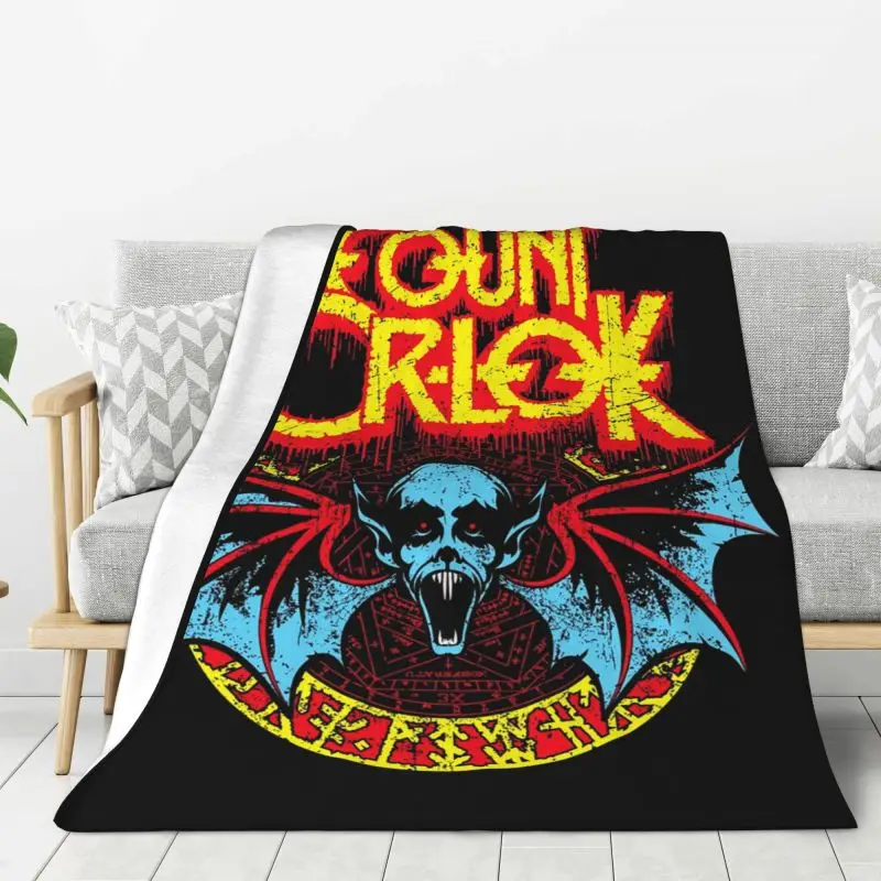 

Custom Heavy Metal Singer Music Ozzy Osbourne Blanket Warm Fleece Soft Flannel Throw Blankets for Bedding Sofa Office Spring