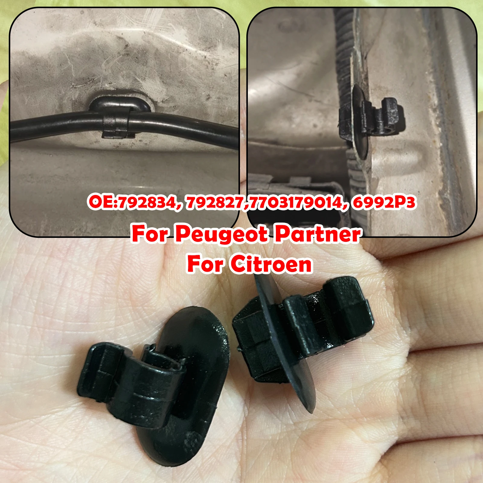 

Hood Rod Bonnet Support Clips For Peugeot 106 1007 206 306 407 605 806 Citroen Evasion C2 C3 Ii C4 C5 Berlingo Renault Vauxhall