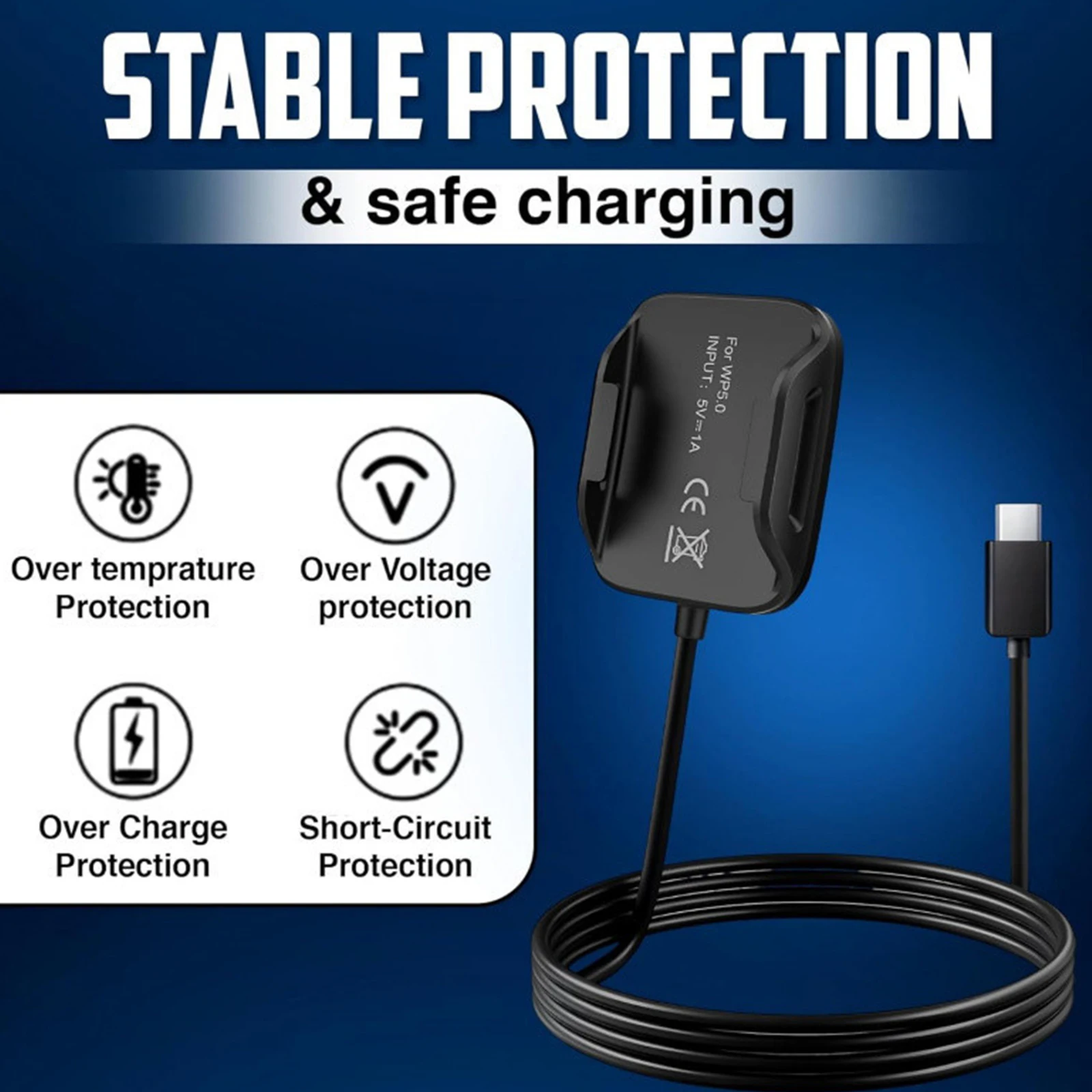 for Whoop 5.0 for MG Basic Smartwatch Charger with 1m Charging Cable Wristband Charging Cable for Whoop 5.0/for MG Smartwatch