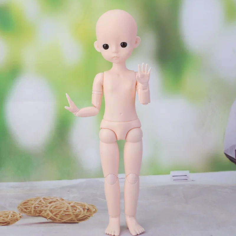 1pcs New 30cm Doll Body And Head DIY Dress Up Toy Dolls 23 Joints movable 1/6 Doll Without Makeup Face Practice For Girls Toys