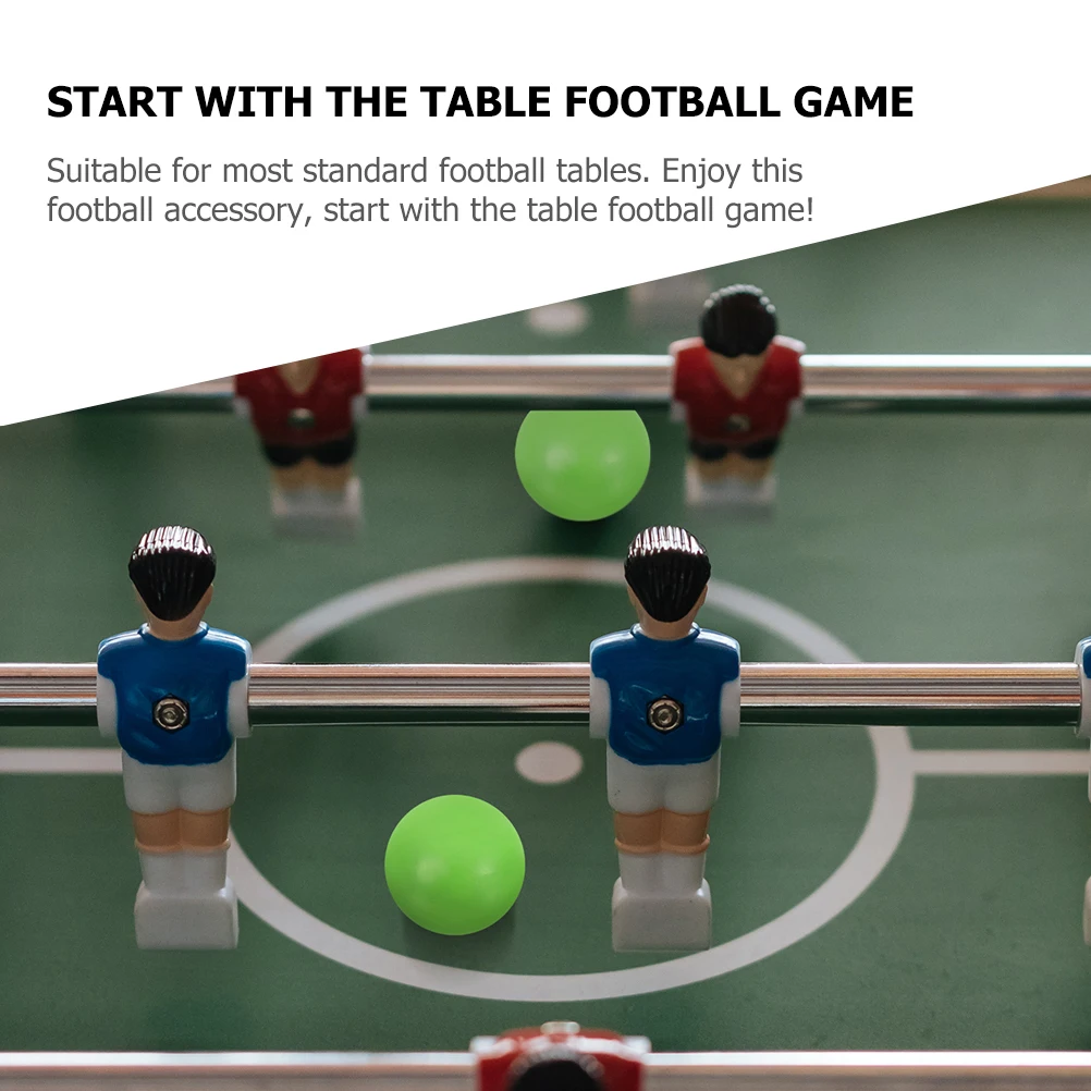 

12pcs Glossy Football Table Soccer Foosballs Replacement Resin Mini Game Balls Durable Colorful Easy Find toy for Desk