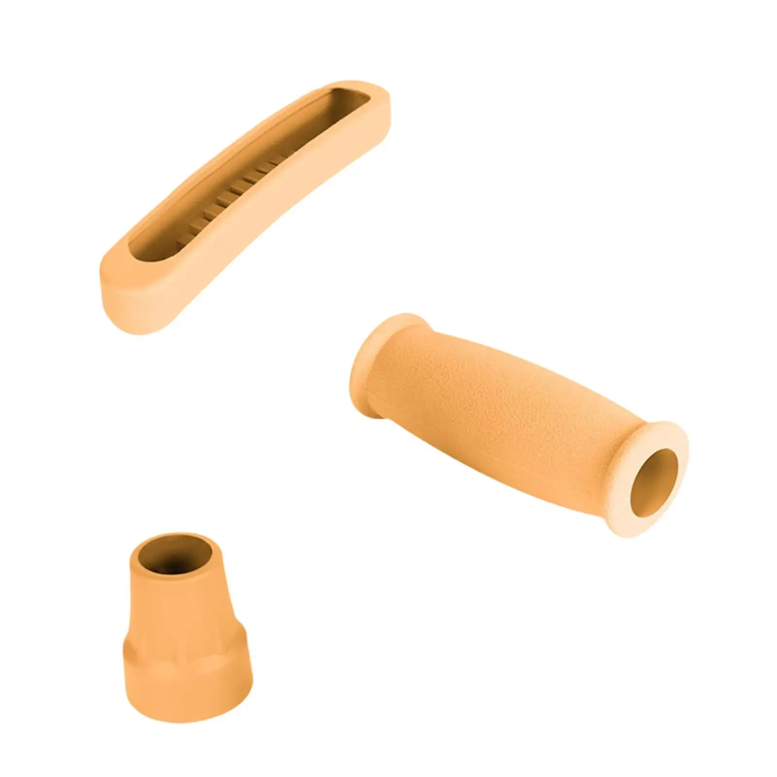 Hand Grip Crutches Pad Rubber Forearm Handle Covers Padded Non-slip Cushion Medical Accessories for Armrest Crutches