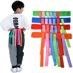 Cinturón de juegos de cola de captura interactiva para niños, actividad de colas de tracción, juguetes de entrenamiento al aire libre para niños, deportes y entretenimiento, juguete sensorial