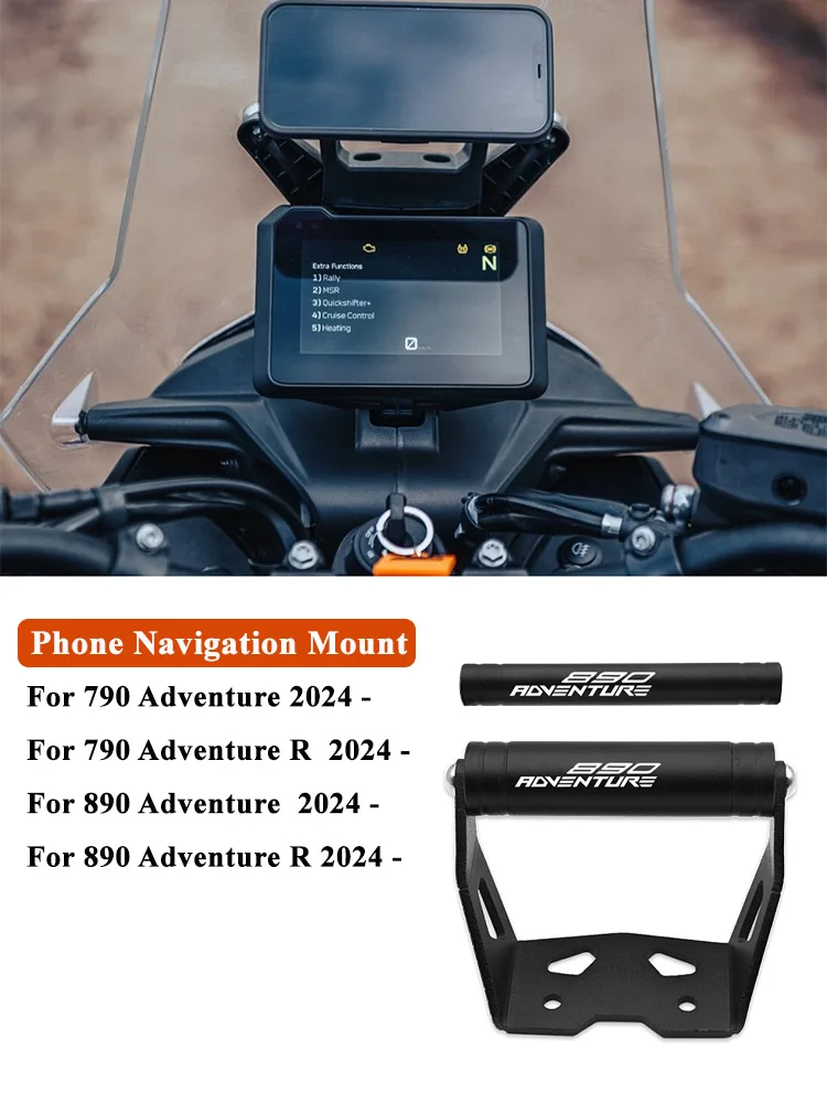 Für 790 Adventure 890 Adventure ADV R 2024-Motorrad Telefon GPS Navigation Halterung Lenker Bar Verlängerung Ständer Halter – Detail 1