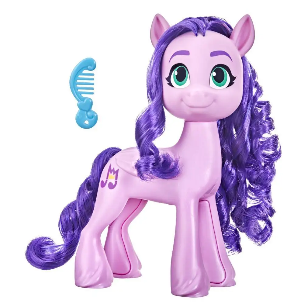 My Little Pony A New Generation Mega Movie Friends Izzy Moonbow Sunny Starscout Princess Petals 8-Inch Pony Toy with Comb Toys