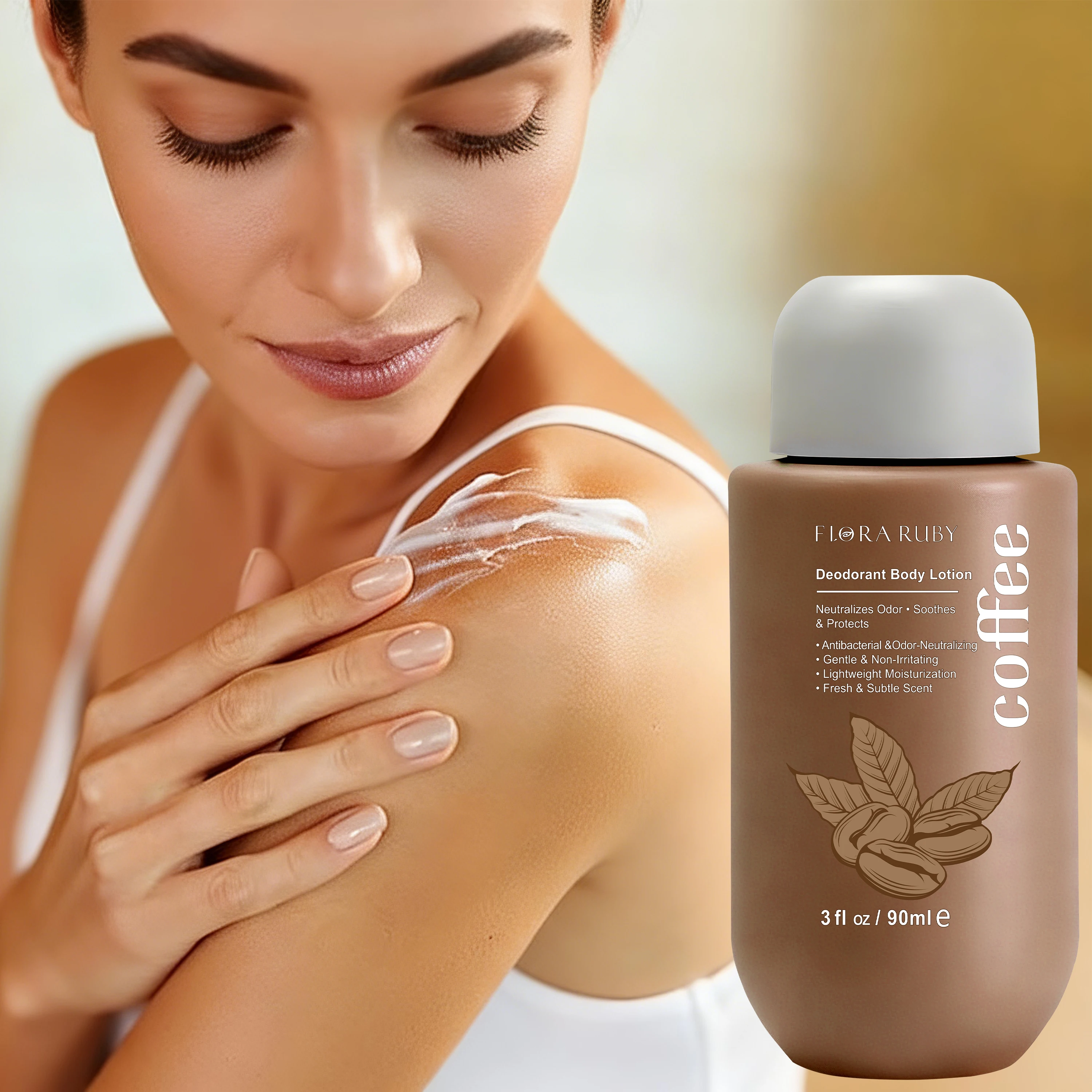 

Дезодорирующий лосьон для тела Flora Ruby, увлажняющий во время удаления запахов, сохранение свежести, подходит для всего тела.