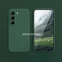 For Infinix Hot 50 Pro+ X6880 Hot 50 Pro X6881 Hot 50 4G X6882 5G X6720 Case Solid Color Matte Soft TPU Silicone Phone Cover