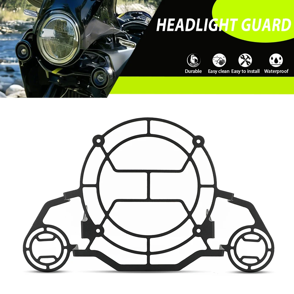 

For Husqvarna Norden 901 Norden901 2022 2023 2024 2025 2026 Motorcycle Headlight Guard Protection Cover Lamp Spotlight Guard Set