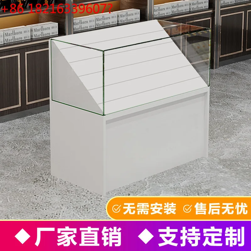 

Прозрачный встроенный прилавок для супермаркетов, витрина для супермаркетов, полка для сигарет, прилавок для сигарет