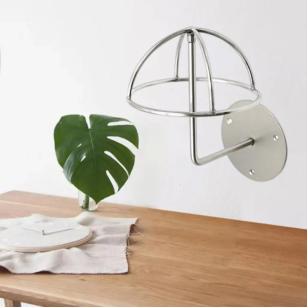 رف عرض القبعة المقاوم للصدأ المثبت على الحائط على شكل قبة