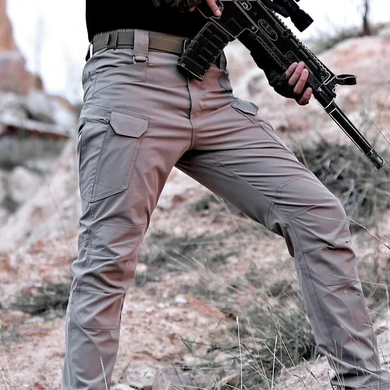 

Waterproof Summer Quick Drying Tactical Pants Men's Ix7 Work Pants Loose Camouflage P Ants Thin Military Pa Nts