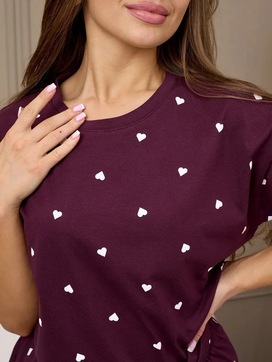 Five-button fashion casual women's shirt Floral Print Sleepwear Set Women's Comfortable  Home Leisure Clothing Thin Material