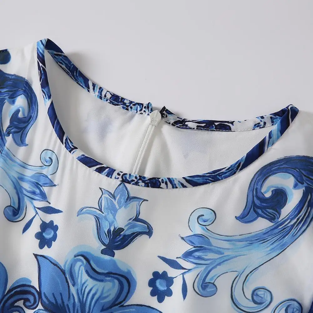 2024 Spring Autumn Long Sleeve Dress Women Elegant Maxi Dresses O-Neck Floral Print Sping Autumn Bohemian Casual Full Sleeve
