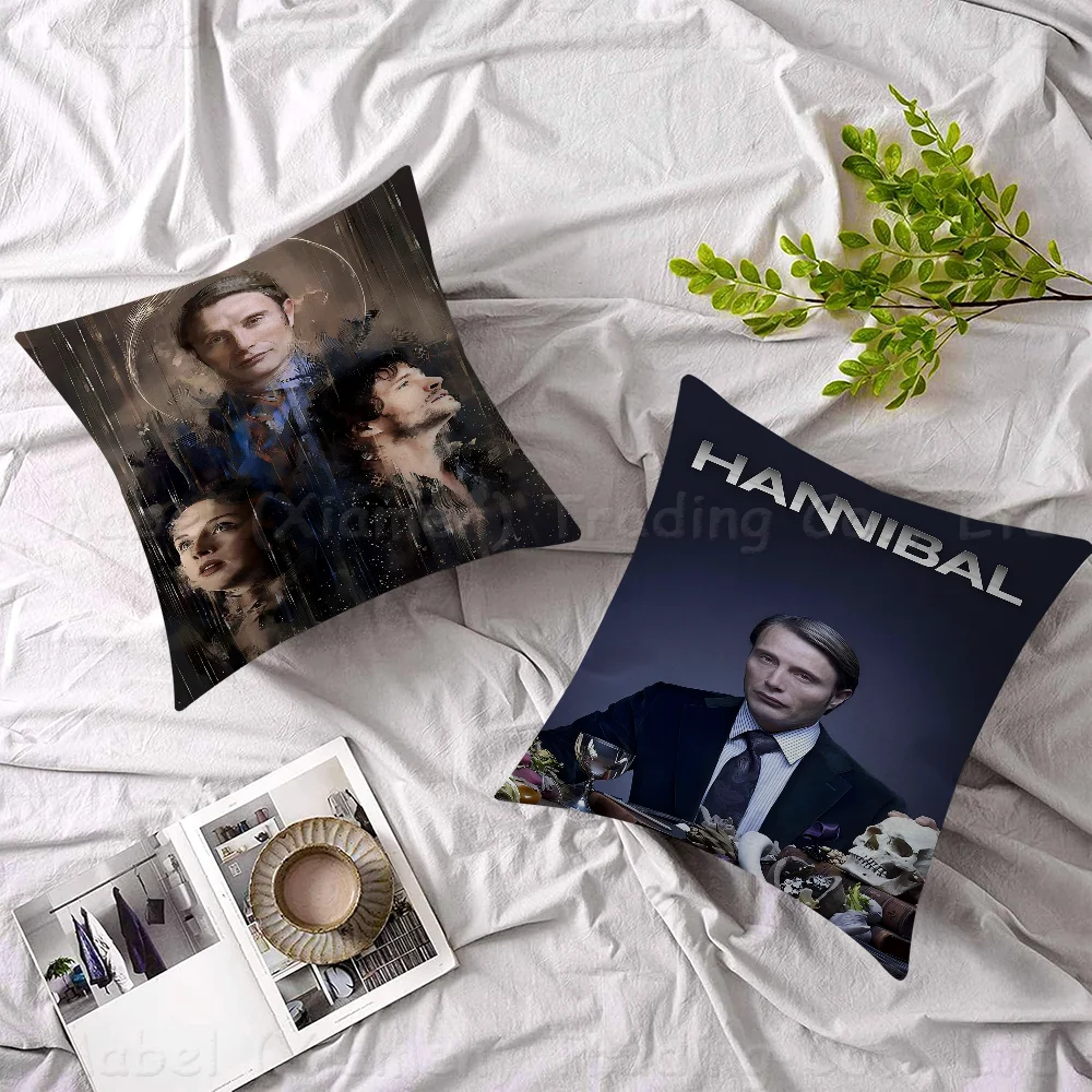 Horror TV Series Hannibal Cushion Cover 30x50 Polyester Sofa Cushions Decorative Throw Pillows Home Decoration Pillowcover