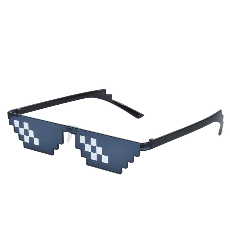 Free shipping sunglasses forced two dimensional animation bungee funny pixel code decorative glasses