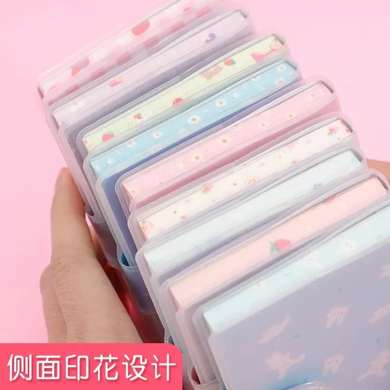 4 Book/Bag Random Cute Portable Pocket Rubber Case Korean style Notebook Girl\'s Mini Notepad Student Prize Gift