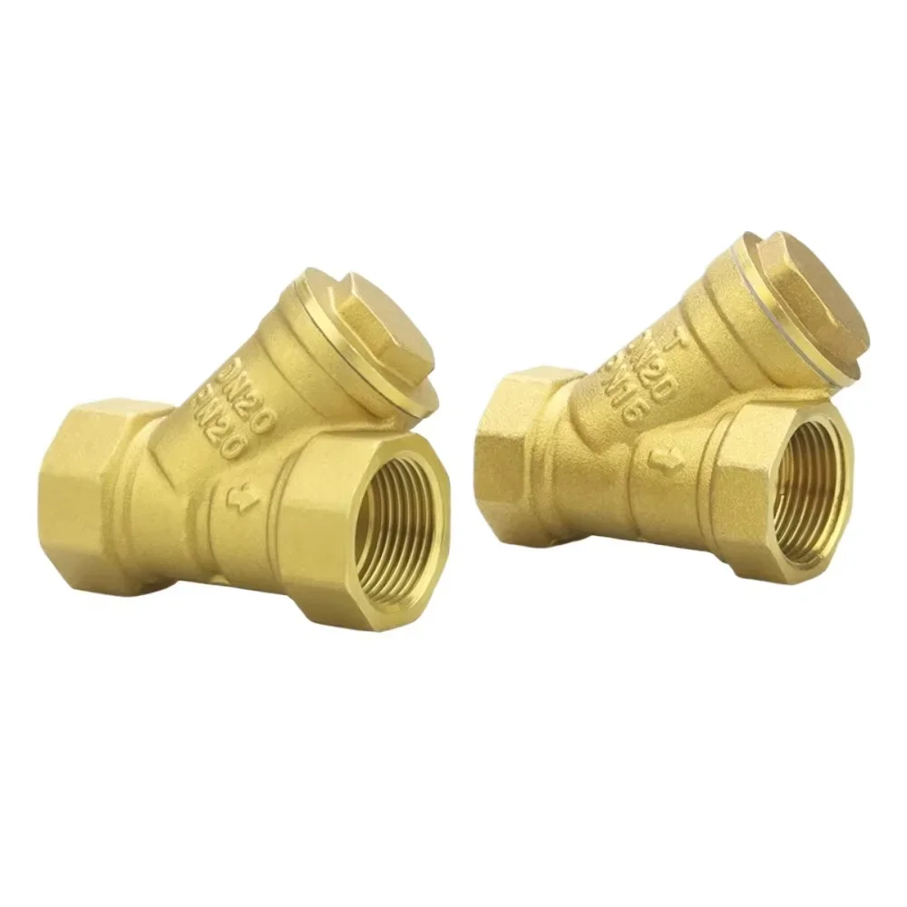 Female Inline Y Mesh Strainer Valve Brass Filter 1/2
