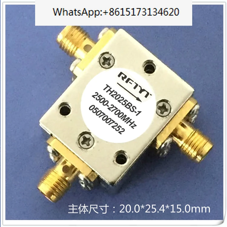 RFTYT provides 2.4G coaxial circulator, SMA RF ferrite frequency, 1.8-6.0GHz, multiple network options