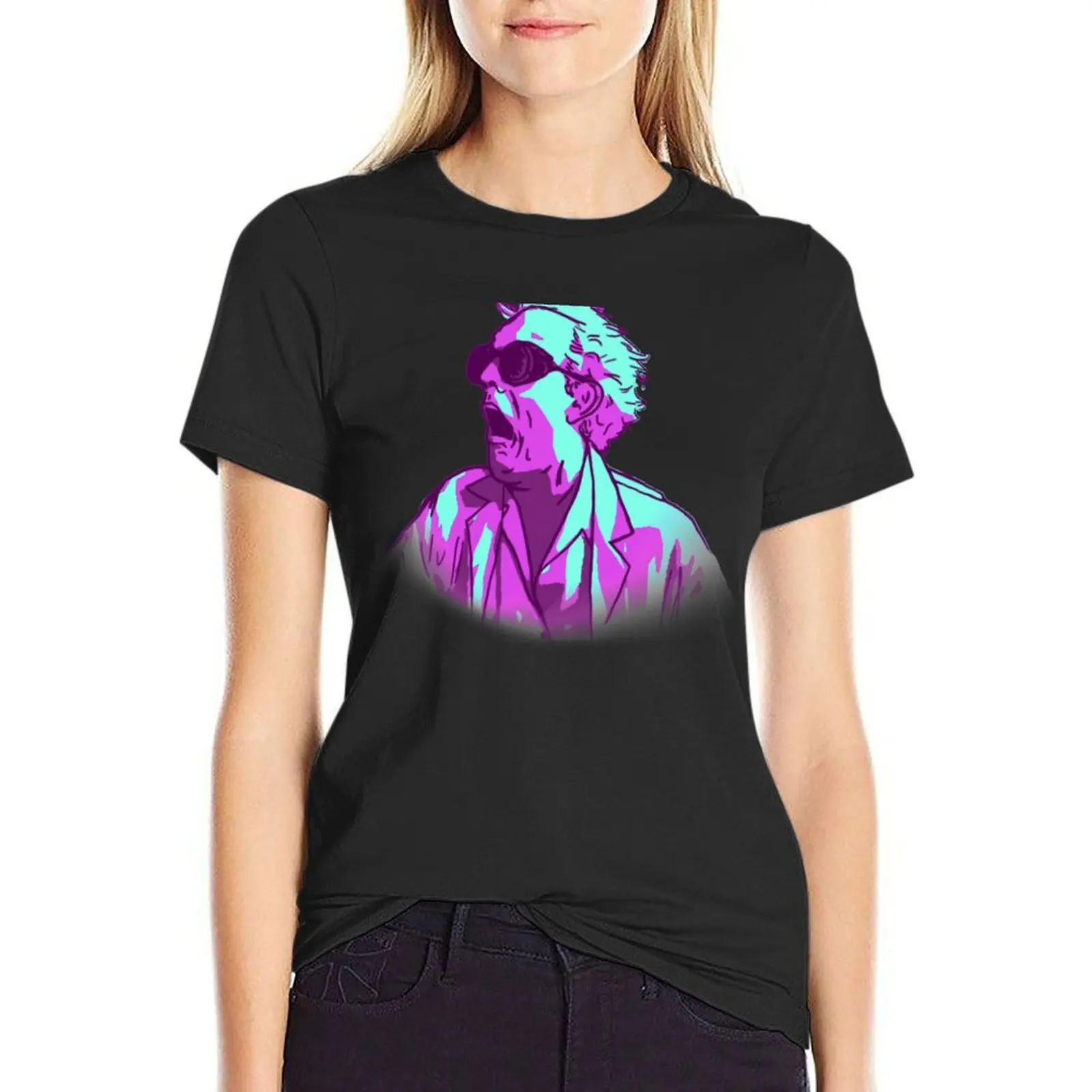 

Doc Brown T-Shirt plain funnys summer clothes for Women