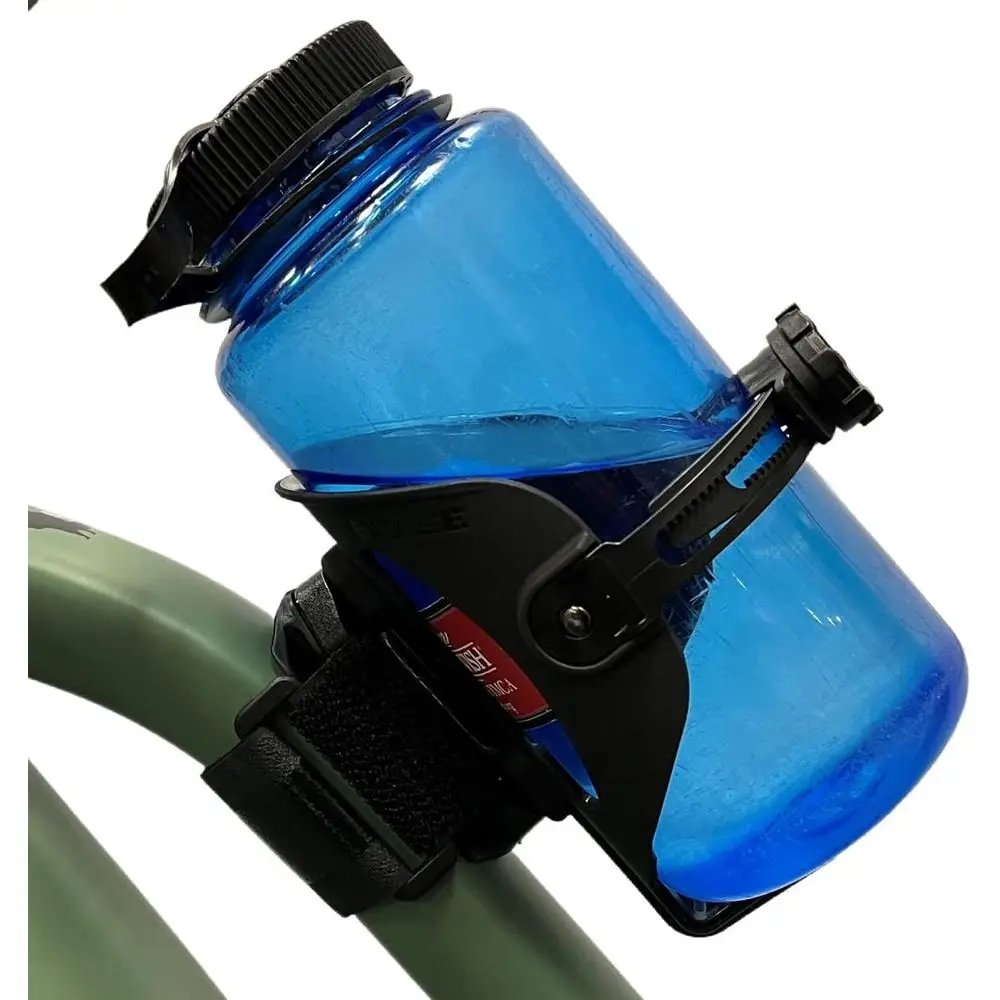 

Universal Bike Bottle Cage - Adjustable Holder for Any Bottle, Container, or Speaker, Fits Frame or Handlebar