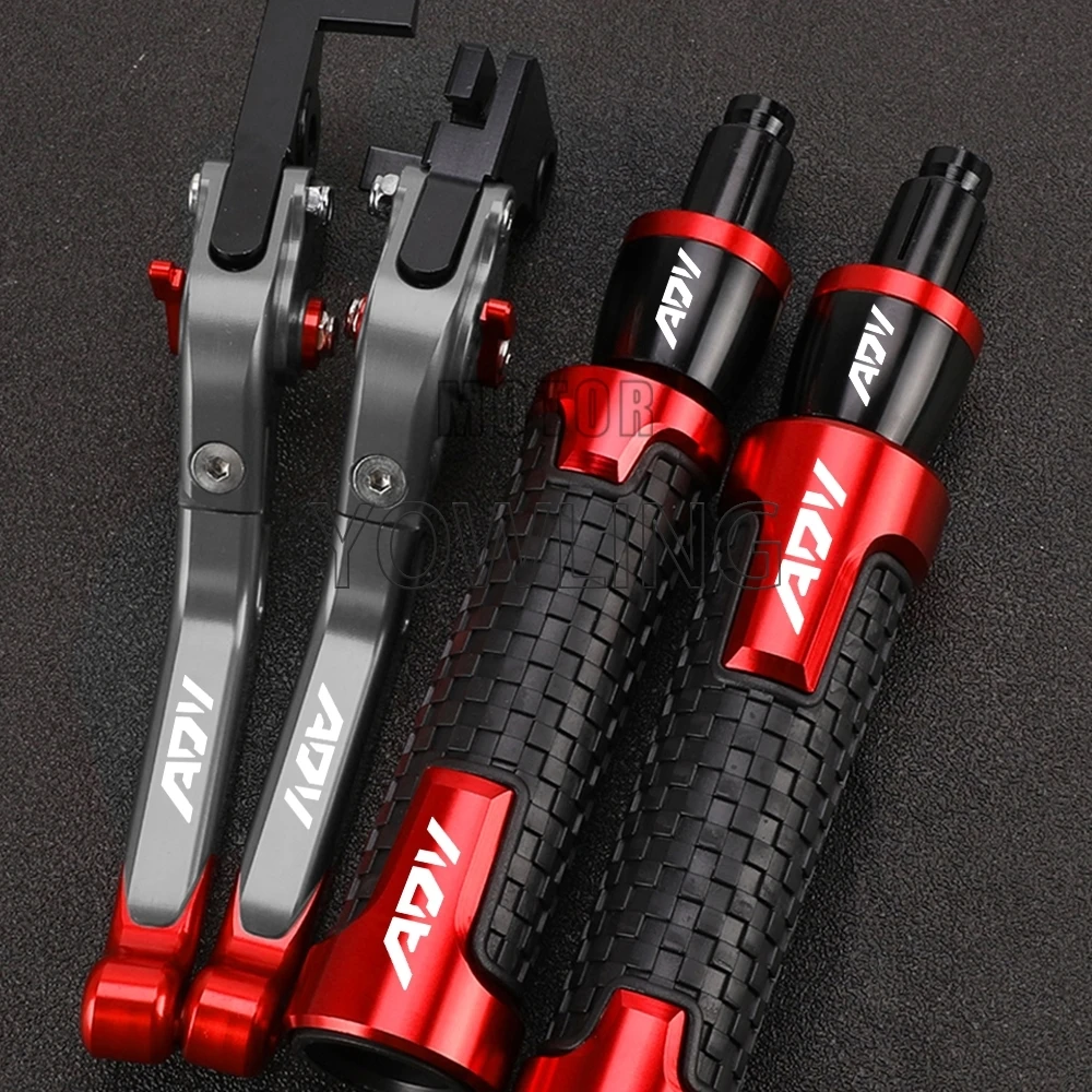

For Honda ADV 160 ADV160 2022 2023 2024 2025 Motorcycle Adjustable Brake Clutch Levers 7/8''22MM Handlebar grips Handle Ends