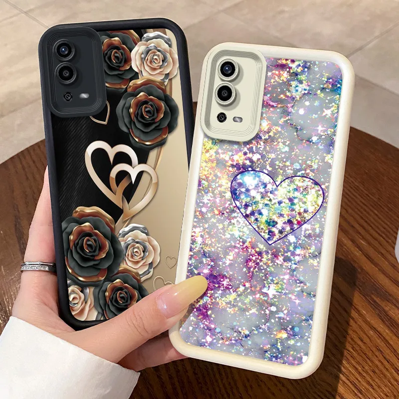Casing For Oppo A55 4G Case CPH2325 Beautiful Atmospheric Boys Girls Pattern Matte Soft Silicone Full Coverage Anti Drop Cover