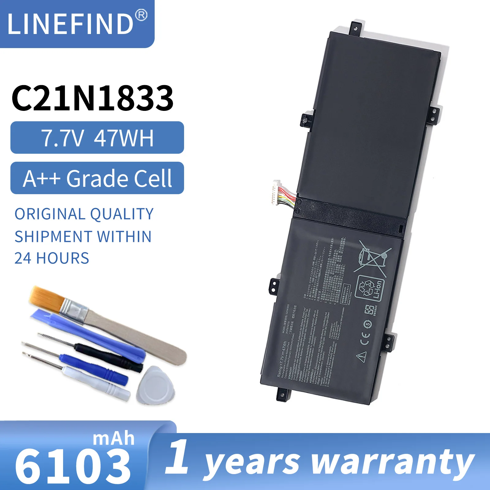 C21N1833 Battery For ASUS ZenBook 14 UM431 UM431DA-AM020T UX431 UX431FA UX431FN UX431FL UX431DA UX431FN-AN002T
