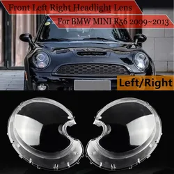 Left/Right Headlamp Headlight Lens Cover For BMW Mini R56 Cooper Hatchback 2009-2015 Front Headlamp Cover Transparent Lampshade