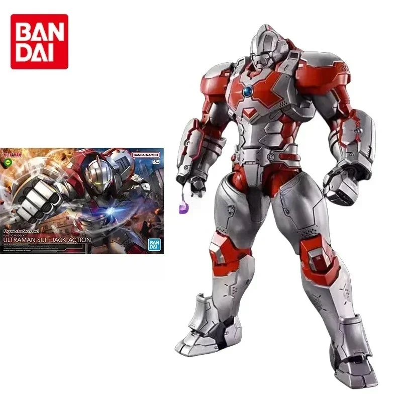 

В наличии Bandai, оригинальная аниме-фигурка, ULTRAMAN SUIT JACK ACTION, экшн-фигурки, игрушки, Коллекционная модель, украшения