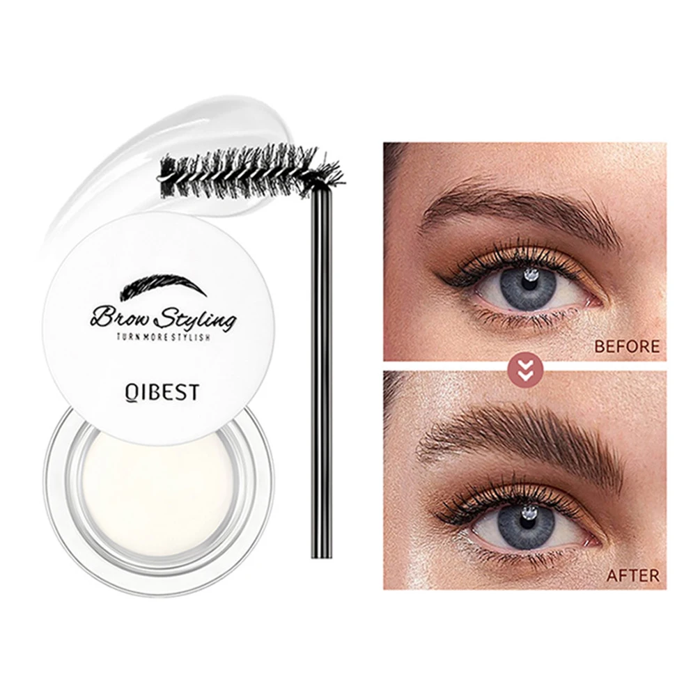 Natural Colourless Styling Eyebrow Wax Relaxing Eyebrow Fixing Soap Transparent Long Lasting Eyebrow Defining Gel Makeup