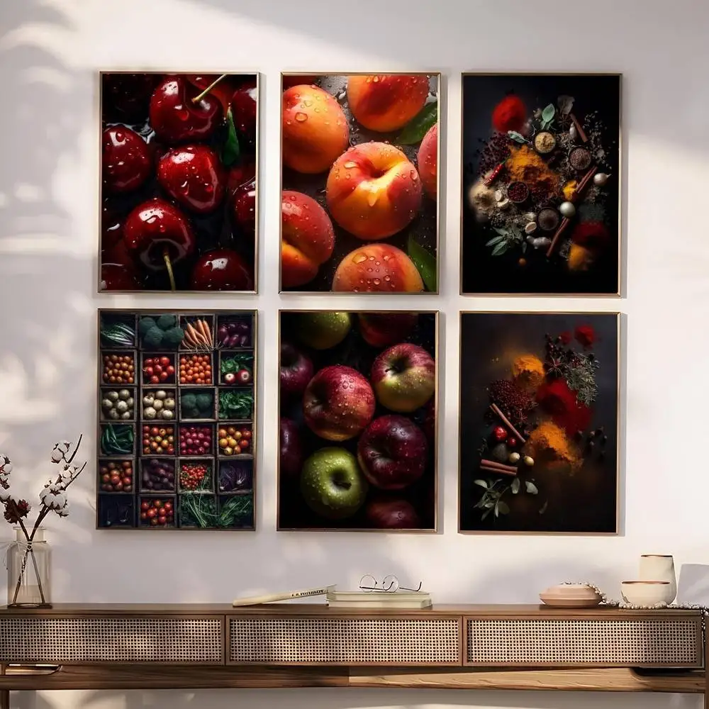 لذيذ الغذاء الغذاء الاباحية الفواكه ملصق جدار الفن الطباعة مقاوم للماء غرفة المعيشة المنزلي غرفة نوم بار ديكور جمالي #2
