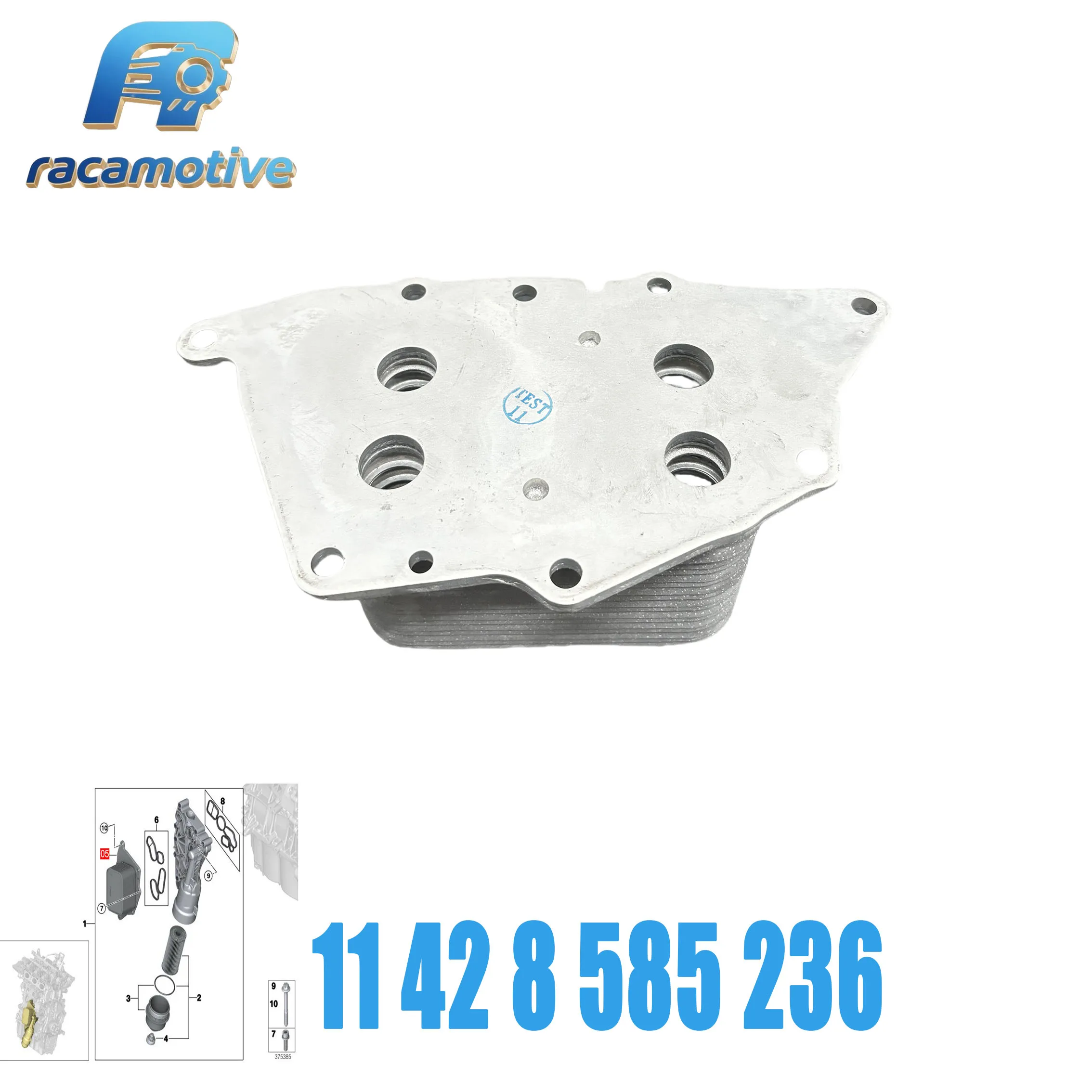 New High Quality 11428585236 for BMW MINI I8 X1 F20 F21 F45 F46 F48 I12 F54 F55 Engine Oil Cooler ...