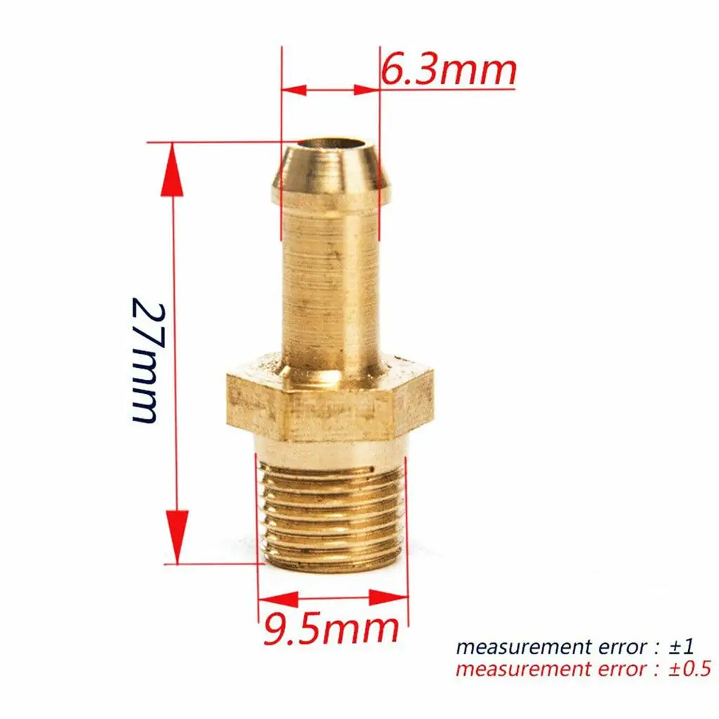 Turbocharger Compressor Housing Turbo Brass Boost Vac Vacuum Hose Nipple 1/8