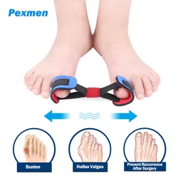 Pexmen Big Toe Strap Bunion raddrizzatore elastico cintura Toe barella allineamento alluce valgo correttore alleviare il dolore al piede