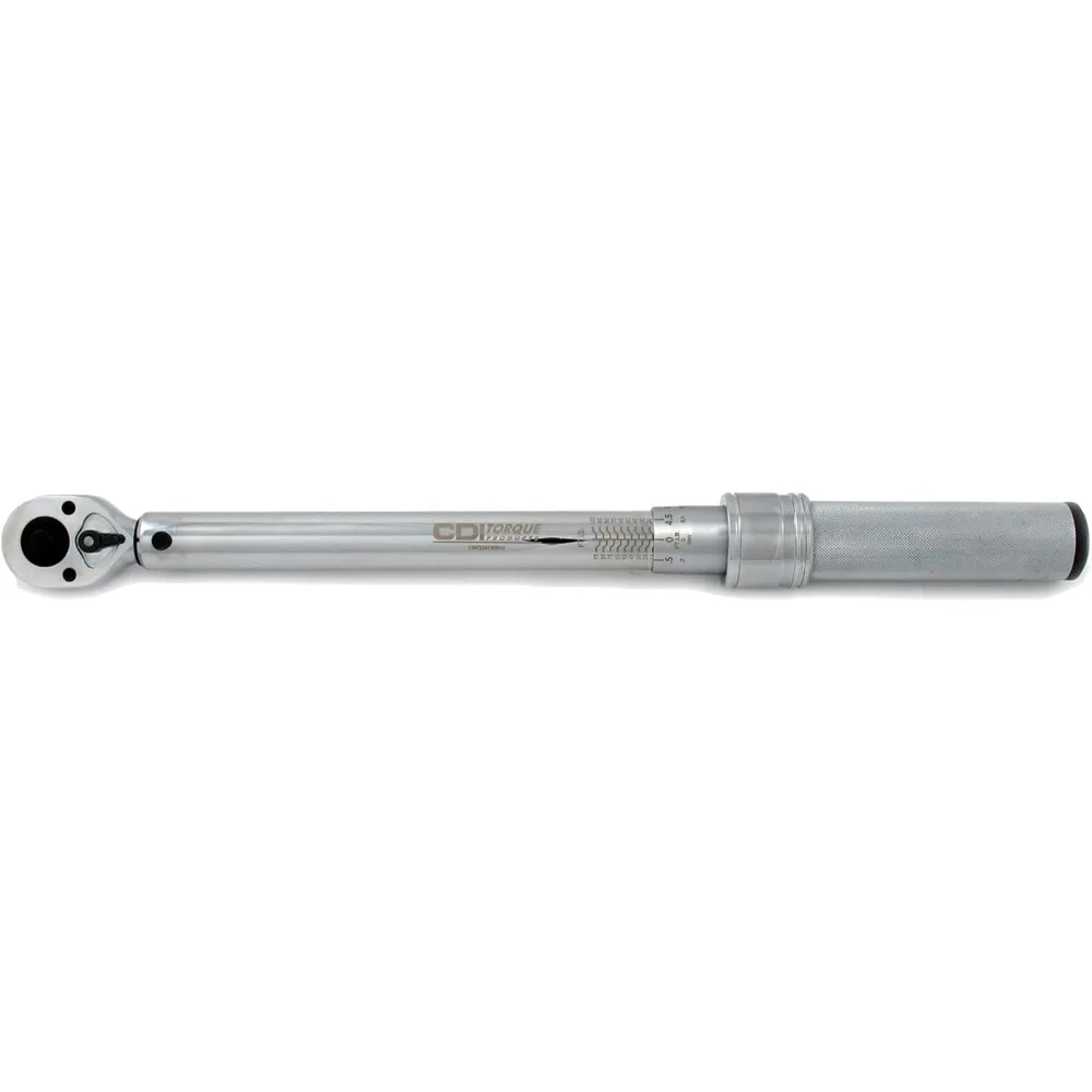 

3/8 Inch Drive Adjustable Click Torque Wrench, Range 10-100 Ft Lbs / 16.9-132.2 Nm (1002MFRMH)